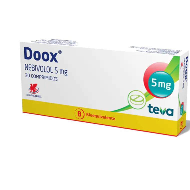 Doox (B) Nebivolol 5 mg 30 Comprimidos. 1