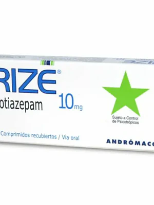Rize Clotiazepam 5 mg 30 Comprimidos. Medicamento controlado, venta presencial