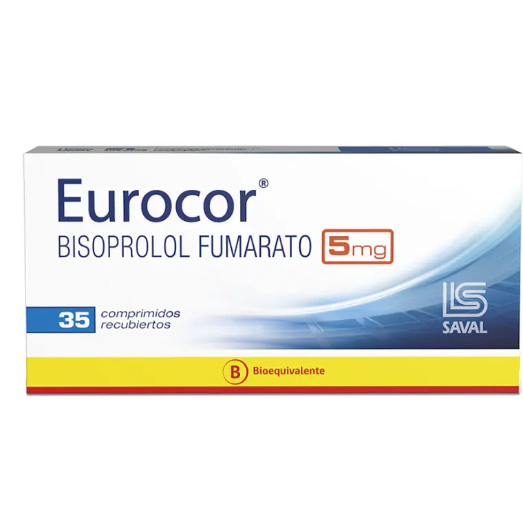 Eurocor (B) Bisoprolol 5 mg 35 Comprimidos recubiertos. 1