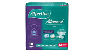Affective Advanced Pañal adulto M 10 Unidades. 