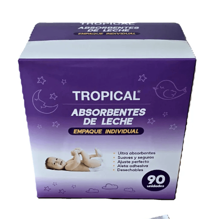 Aboserbente de leche Tropical 90 Unidades. 1