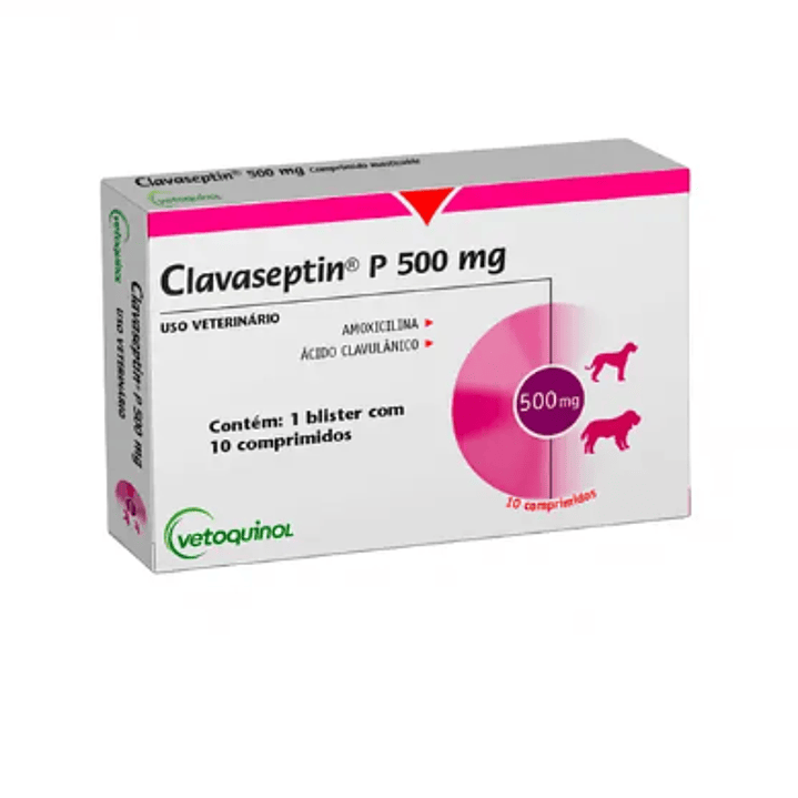Clavaseptin 500 mg 10 Comprimidos. Uso veterinario 1