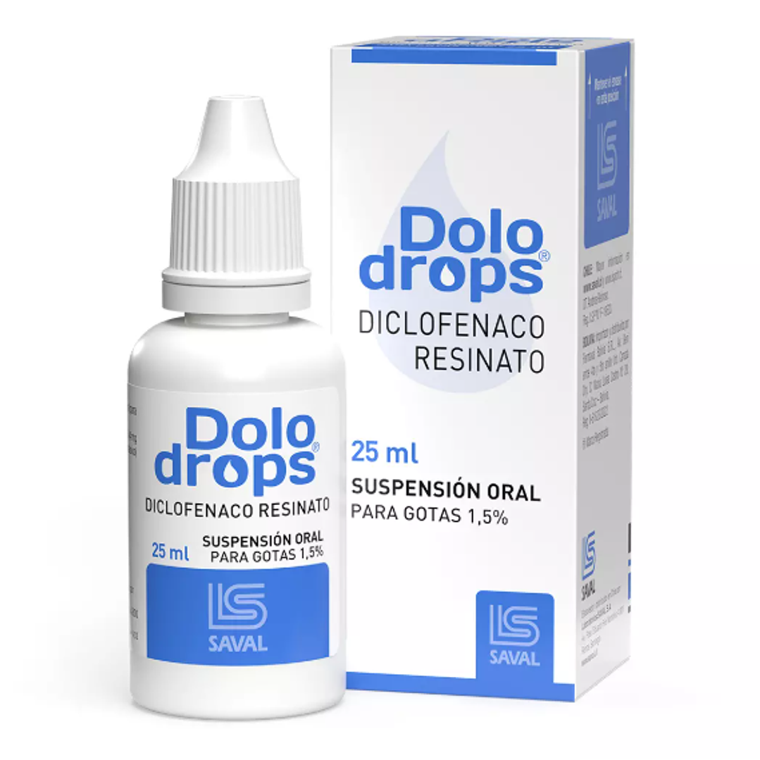 Dolo-Drops Diclofenaco resinato 1,5 % Suspensión oral 25  ml. 1