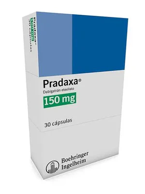 Pradaxa Dabigatrán 150 mg 30 Cápsulas.