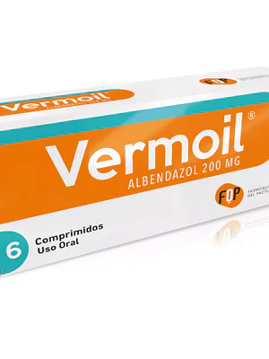 Vermoil  Albendazol 200 mg 2 Comprimidos.