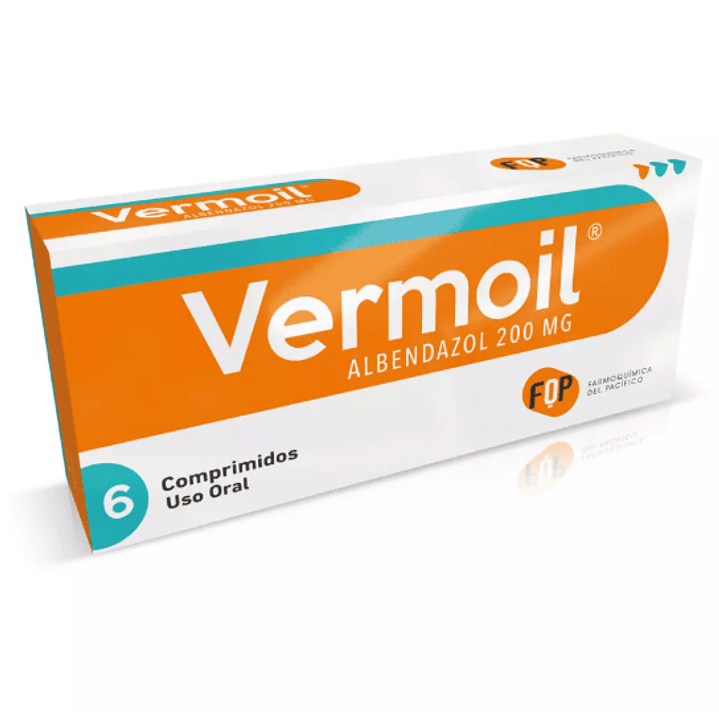 Vermoil  Albendazol 200 mg 2 Comprimidos. 1