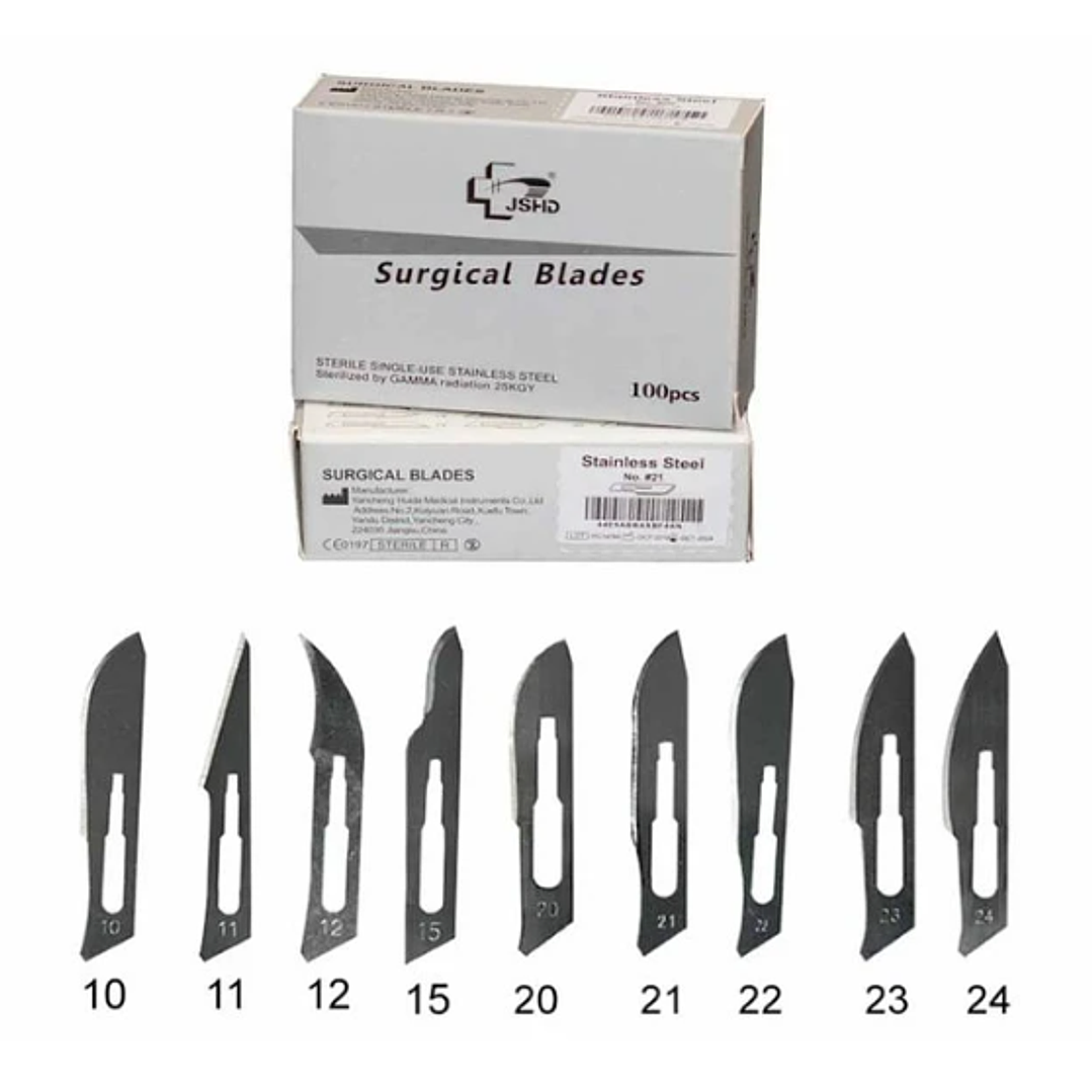 Hoja bisturí Acero inoxidable N°15 Reutter 100 Unidades. 1