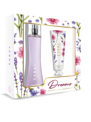 Set Coral Dreams Fragancia 100 ml + Crema de manos 50 g.