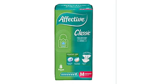 Affective Classic Pañal adulto M 8 Unidades.