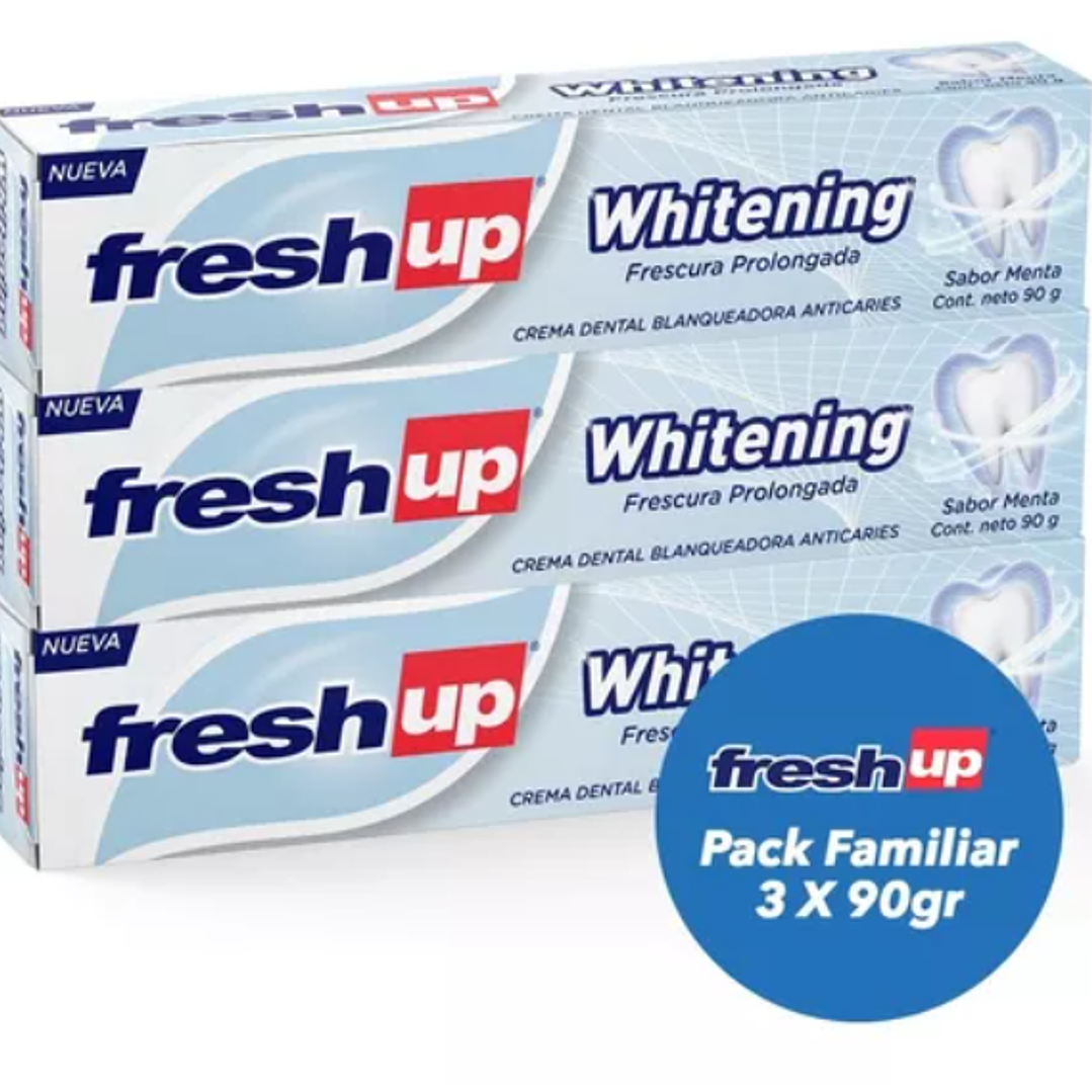 Crema dental Fresh Up Whitening 90 g. Pack 3 Unidades 1