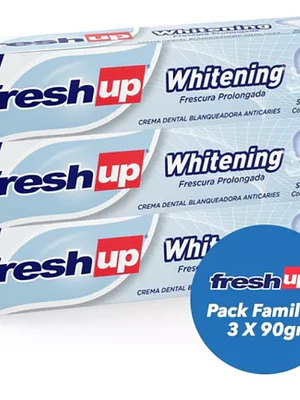 Crema dental Fresh Up Whitening 90 g. Pack 3 Unidades