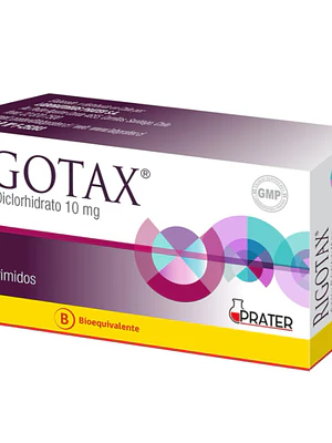 Rigotax (B) Cetirizina 10 mg 30 Cápsulas blandas.