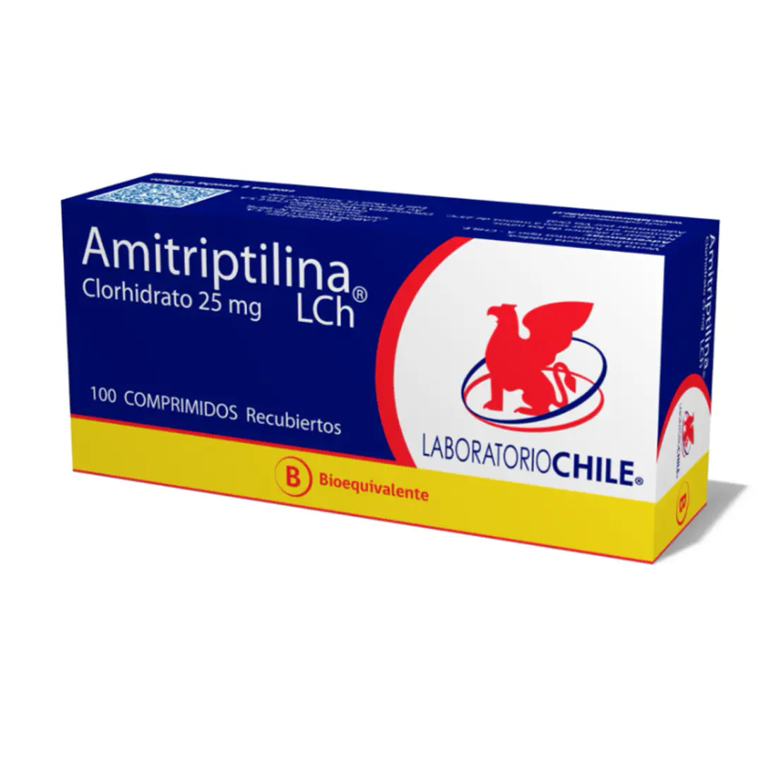 Amitriptilina (B) 25 mg 100 Comprimidos recubiertos. 1