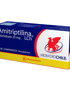 Amitriptilina (B) 25 mg 100 Comprimidos recubiertos.