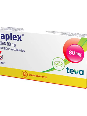 Valaplex (B) Valsartán 80 mg 30 Comprimidos recubiertos.
