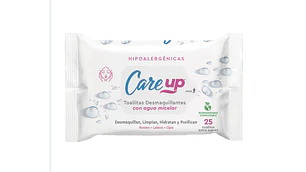 Toallitas desmaquillantes Care UP Micelar 25 Unidades.