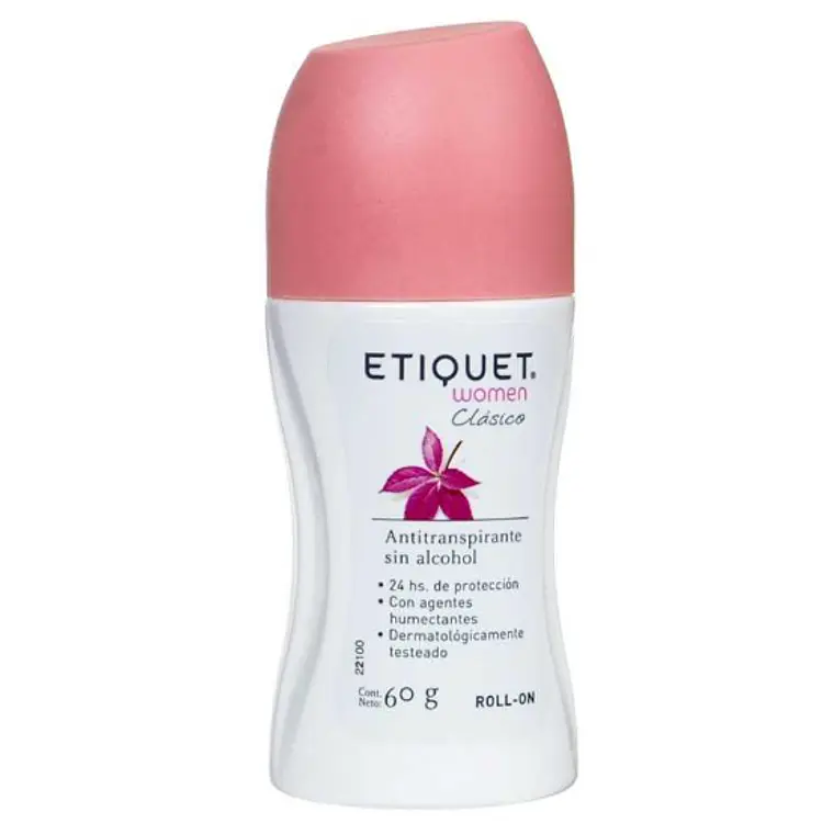 Desodorante Antitranspirante Etiquet women clásico Roll-on 60 g. 1