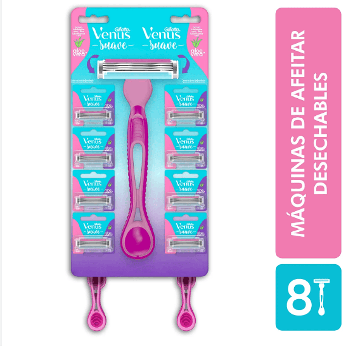 Gillette Venus Simply Máquina de afeitar femenina 8 Unidades. 1