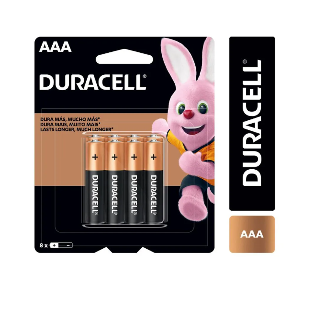 Pilas Duracell AAA 8 Unidades. 1