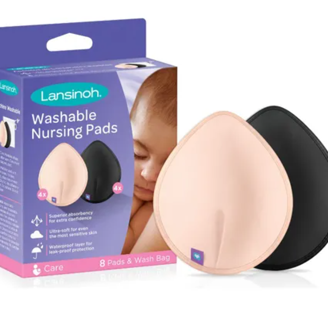 Absorbente de leche lavable 2 colores 8 Unidades. Lansinoh 1