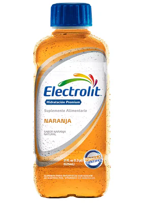 Electrolit Bebida hidratante Sabor naranja 625 ml.