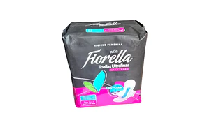 Fiorella Toalla Ultrafina Nocturna tela seca con alas 8 Unidades.