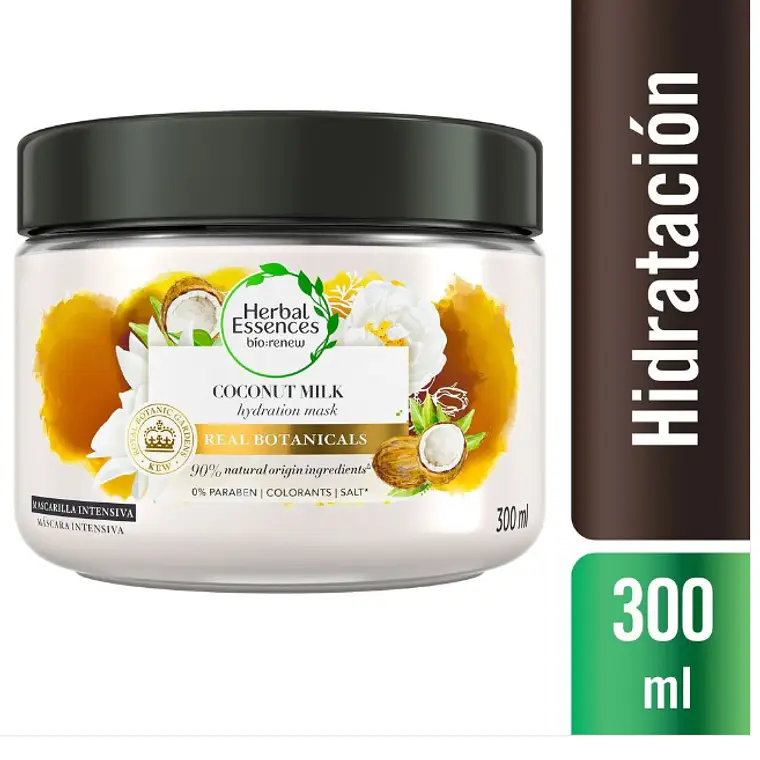 Herbal Essences Mascarilla de hidratación Coconu milk 300 ml. 1