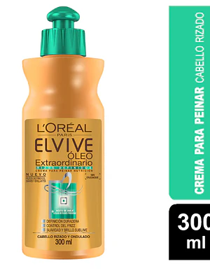 Elvive Crema para peinar Óleo extraordinario Rizos definidos 300 ml. L'oréal