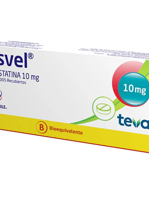 Rosvel (B) Rosuvastatina 10 mg 30 Comprimidos recubiertos.