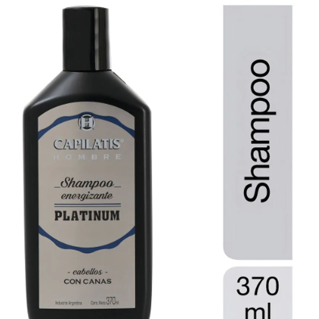 Capilatis hombre Shampoo Energizante platinium 370 ml. 1