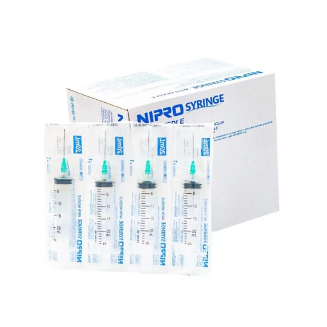 Jeringa 5 ml Luer lock 21 G x 1 1/2 Nipro 100 Unidades. 1