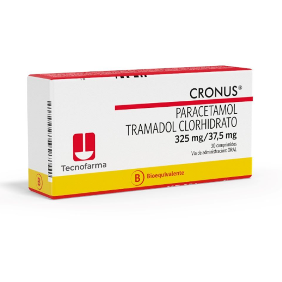 Cronus (B) Paracetamol Tramadol  325/37,5 mg 30 Comprimidos. 1