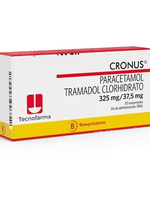 Cronus (B) Paracetamol Tramadol  325/37,5 mg 30 Comprimidos.