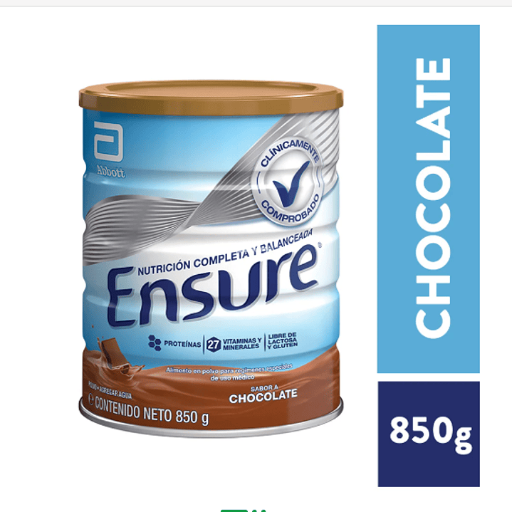 Ensure Fos Chocolate Polvo 850 g. 1