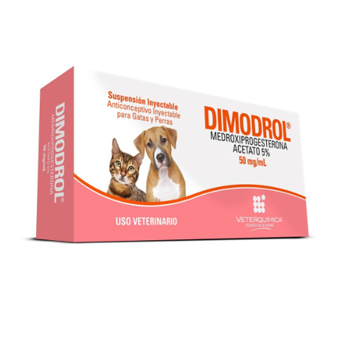 Dimodrol Medroxiprogesterona 1 Dosis inyectable. Uso veterinario 1