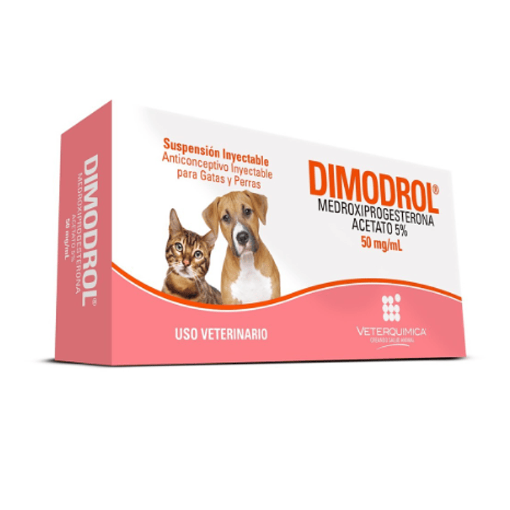 Dimodrol Medroxiprogesterona 1 Dosis inyectable. Uso veterinario 1