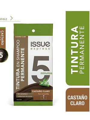 Tintura en shampoo Issue express 5 minutos Castaño claro.