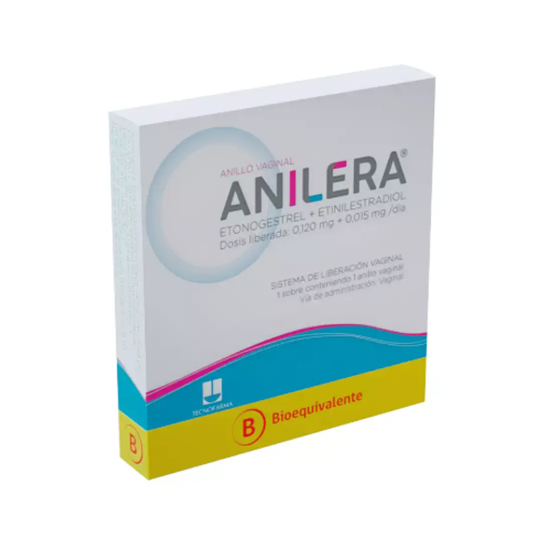 Anilera (B) Etonogestrel Etinilestardiol 1 Anillo Vaginal. 1