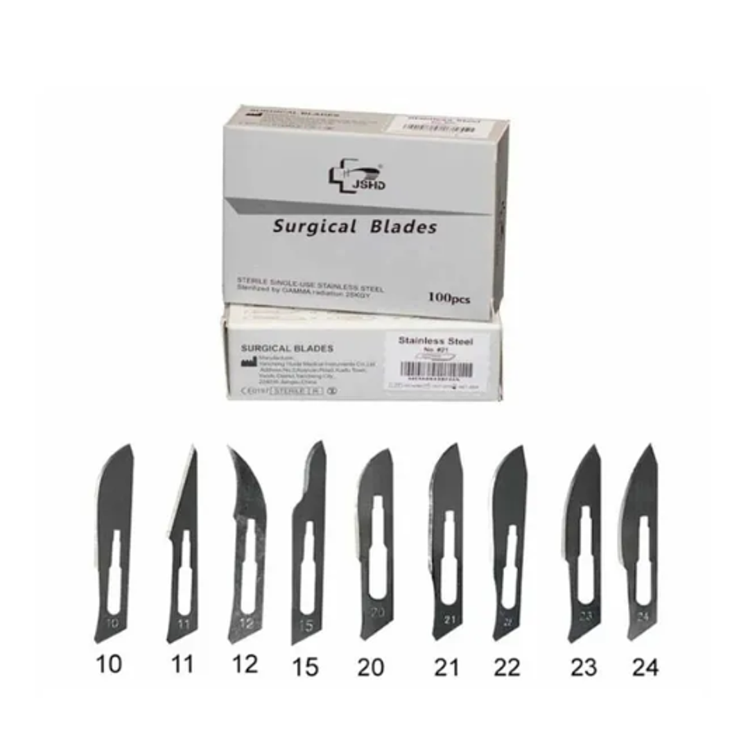 Hoja bisturí Acero inoxidable N° 21 Reutter 100 Unidades. 1