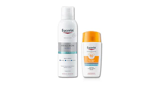 Eucerin Duo Hyaluron 3x Effect mist Spray + Hydro fluid FPS 50 Protector solar 50 ml.