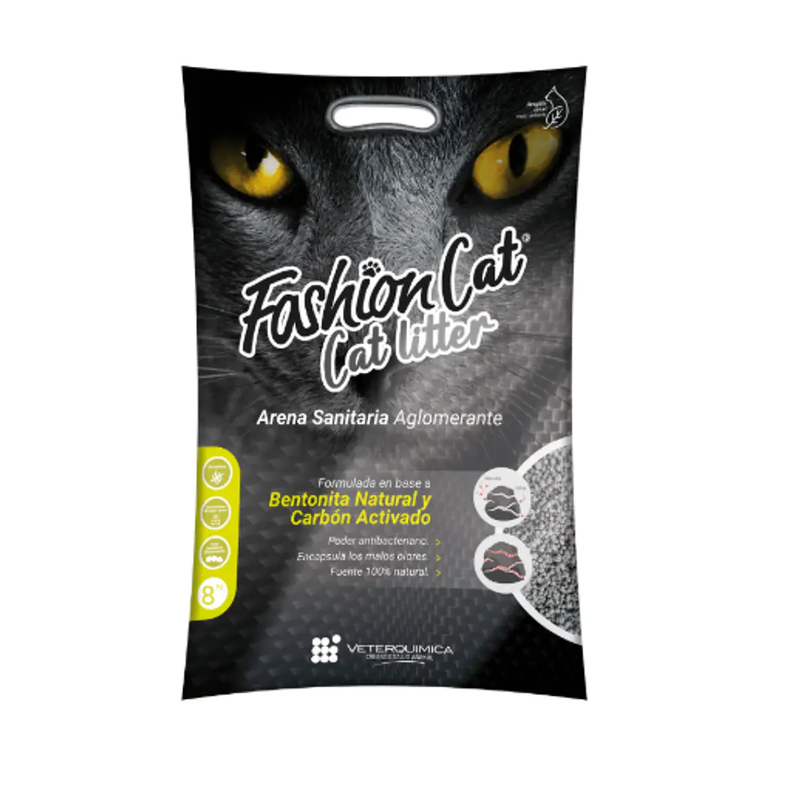 Arena sanitaria Fashion Cat litter Bento Carbón activado 4 kg. 1