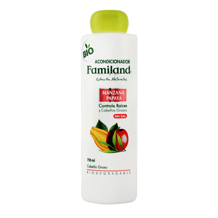 Familand Acondicionador Manzana Papaya 750 ml. 1