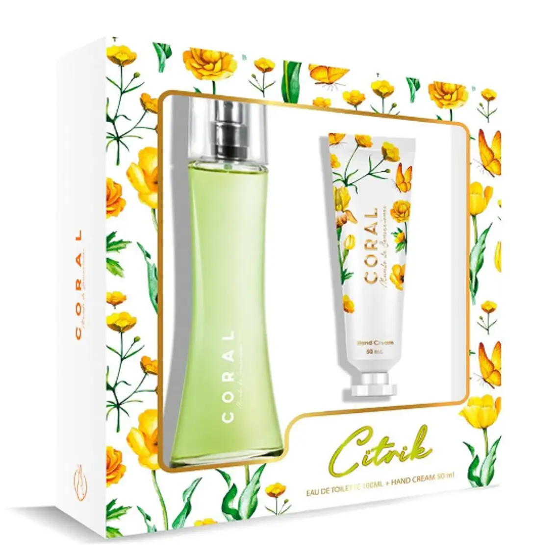 Set Coral Citrik Fragancia 100 ml + Crema de manos 50 ml. 1
