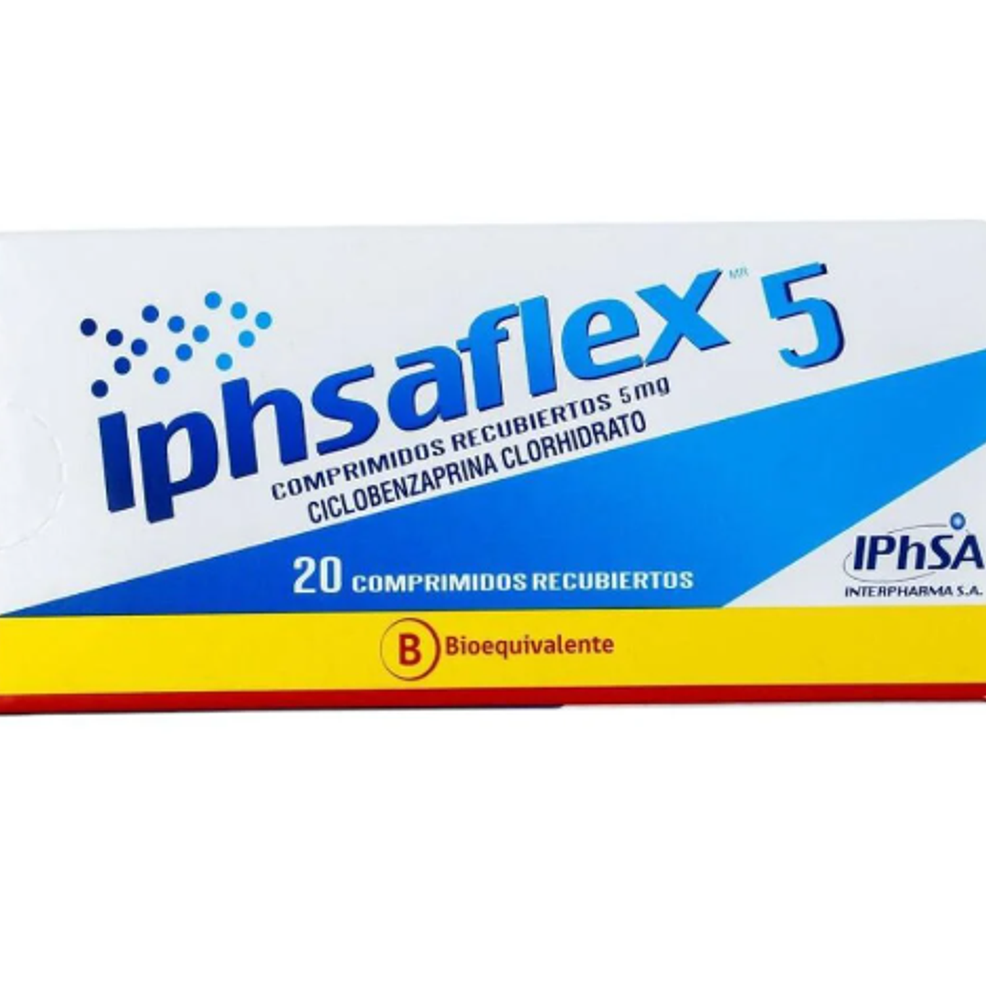 Iphsaflex (B) Ciclobenzaprina 5 mg 20 Comprimidos. 1
