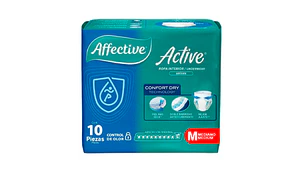 Affective Pañal adultos M 10 Unidades.