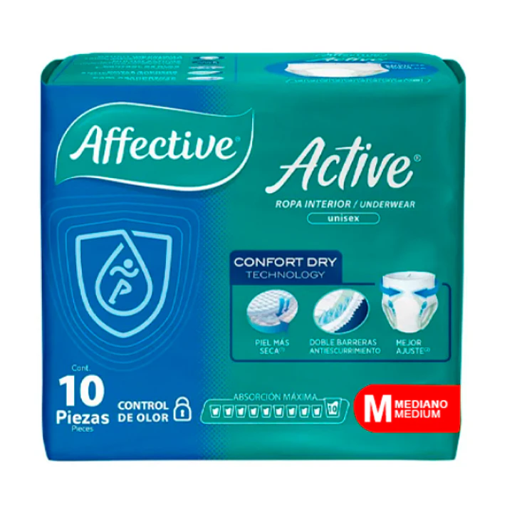 Affective Pañal adultos M 10 Unidades. 1