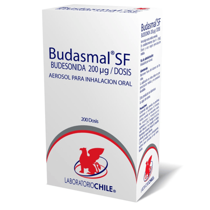 Budasmal SF Budesonida 200 mcg Inhalador 200 dosis. 1