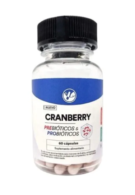 Cranberry Prebióticos & Probióticos 60 Cápsulas. Natural Farm