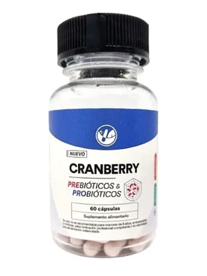 Cranberry Prebióticos & Probióticos 60 Cápsulas. Natural Farm
