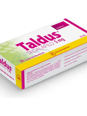 Taldus (B) Tadalafilo 5 mg 30 Comprimidos.